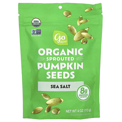 Organic Sprouted Pumpkin Seeds, Sea Salt, 4 oz (113 g)