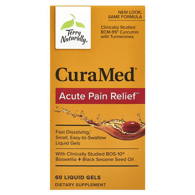 CuraMed, средство для снятия острой боли, 60 жидких капсул