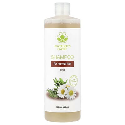 Травяной шампунь (Nature's Gate) для нормальных волос, 16 fl oz (473 ml)