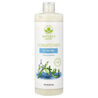 Кондиционер Biotin & Bamboo для тонких волос (Nature's Gate), 16 fl oz (473 ml)