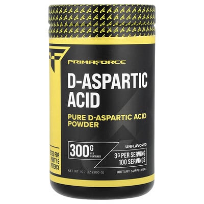 Порошок D-Aspartic Acid, без вкуса, 10.7 oz (300 g)