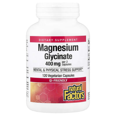 Magnesium Glycinate, 200 mg, 120 Vegetarian Capsules
