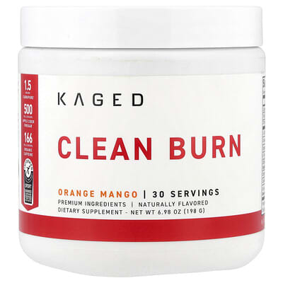 Clean Burn, апельсин-манго, 6.98 oz (198 g)
