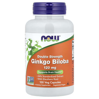 Ginkgo Biloba с корнем элеутеро, 100 веганских капсул