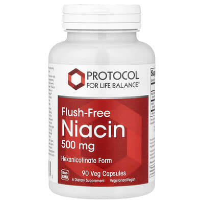 Protocol for Life Balance Flush-Free Niacin, 90 капсул