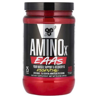 AminoX®, EAAs, поддержка и восстановление мышц, арбузный микс, 13.2 oz (375 g)