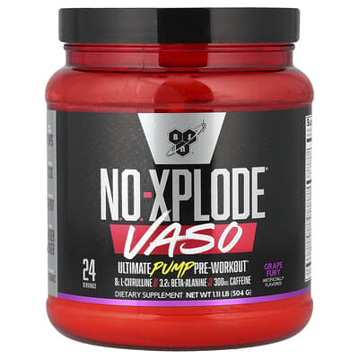 No-Xplode® VASO, Ultimate Pump Pre-Workout, Grape Fury, 1.11 lb (504 g)