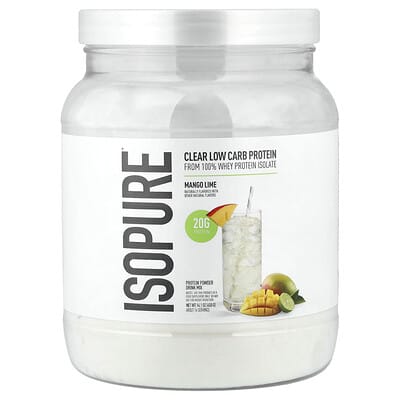 Протеиновый порошок Isopure Low Carb, Mango Lime, 14.1 oz (400 g)