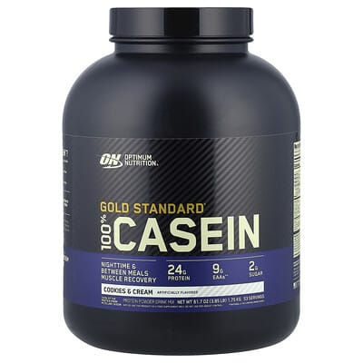 Казеин Gold Standard® 100% Casein, Cookies & Cream, 3.85 lb (1.75 kg)