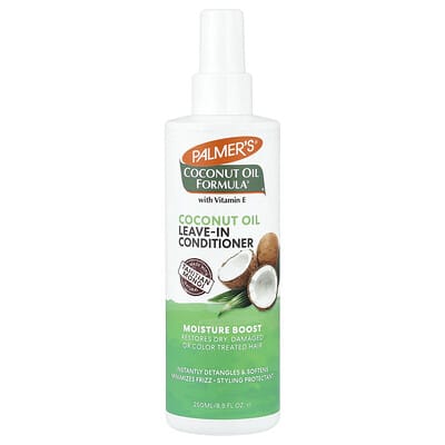 Coconut Oil Formula® с витамином E, несмываемый кондиционер с кокосовым маслом, 8.5 fl oz (250 ml)