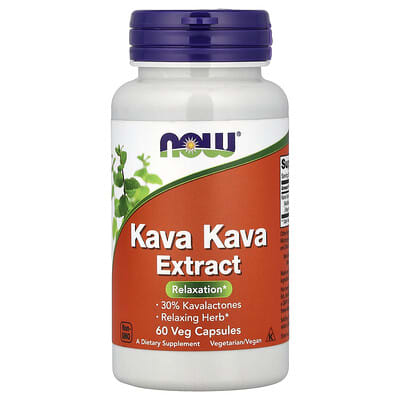 Kava Kava Extract, 60 Veg Capsules (250 mg per Capsule)