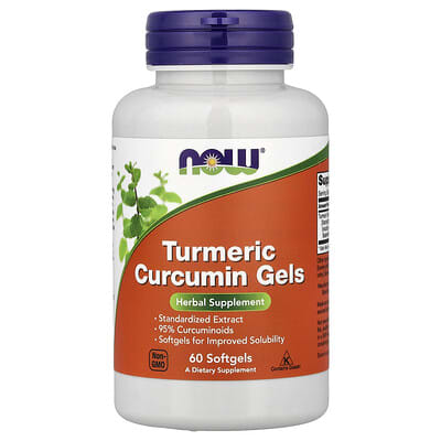 Turmeric Curcumin гели, 60 мягких капсул (475 mg на капсулу)