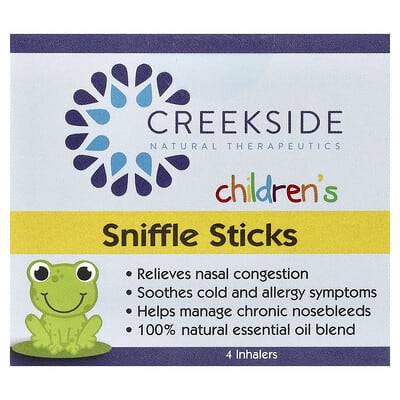 Ингаляторы Creekside Natural Therapeutics Children's Sniffle Sticks, 4 шт