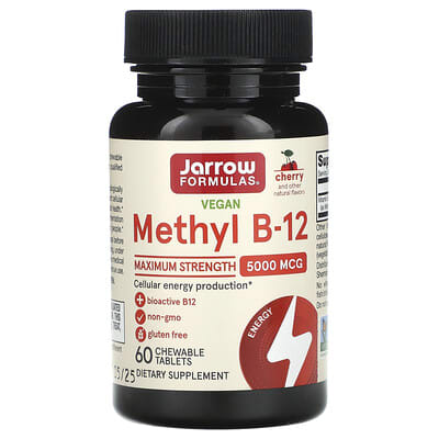 Methyl B-12, 5,000 mcg, 60 Chewable Tablets