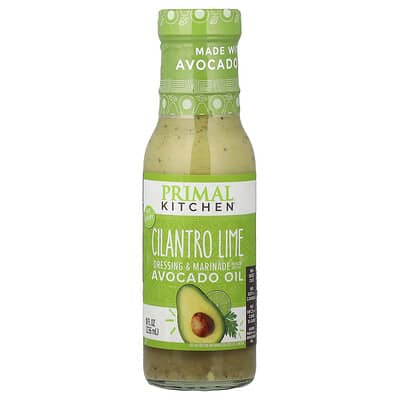 Primal Kitchen Заправка и маринад с маслом авокадо, Cilantro Lime, 8 fl oz (236 ml)