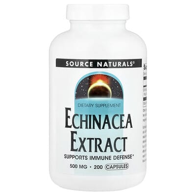 Экстракт Echinacea, 500 mg, 200 Capsules