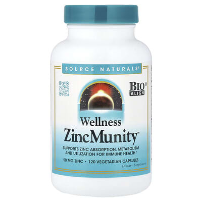 Wellness ZincMunity™, 120 вегетарианских капсул