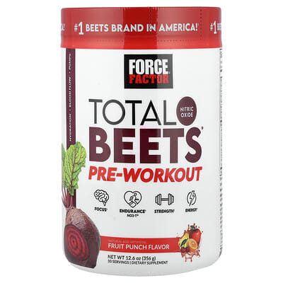 Предтренировочный комплекс Total Beets®, Fruit Punch, 12.6 oz (356 g)