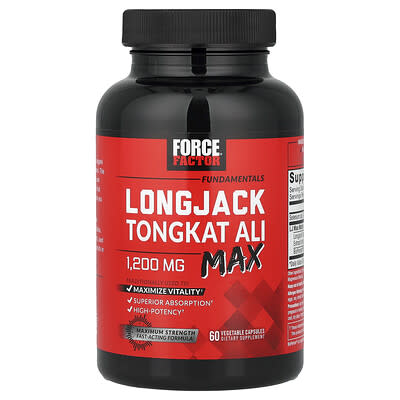 Fundamentals, LongJack Tongkat Ali Max, 60 растительных капсул