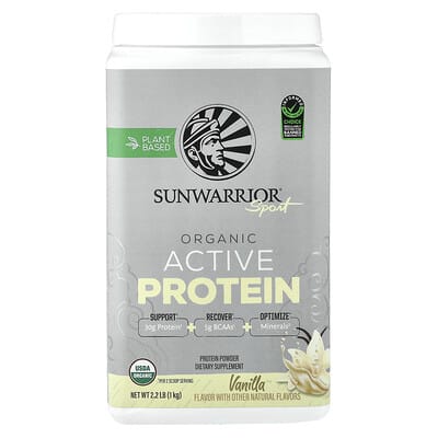Sport, Organic Active Protein Powder, Vanilla, 2.2 lb (1 kg)