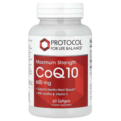 CoQ10, максимальная концентрация, 60 мягких капсул