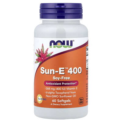 Sun-E™ 400, 268 mg (400 IU), 60 мягких капсул
