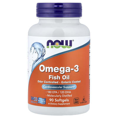 Рыбий жир Omega-3, 90 мягких капсул