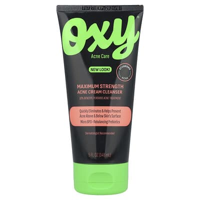Очищающий крем от прыщей Oxy Skin Care Maximum Strength, 5 fl oz (148 ml)