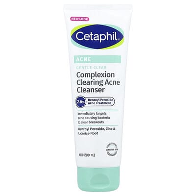 Cetaphil очищающее средство Gentle Clear Complexion Clearing Acne Cleanser, 4.2 fl oz (124 ml)