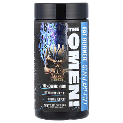 The Omen!® жиросжигатель без стимуляторов, 100 веганских капсул