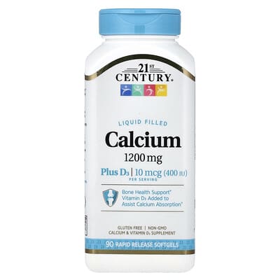 Liquid Filled Calcium Plus D3, 90 Rapid Release Softgels