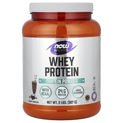 Сыворотка протеиновая NOW Foods Whey Protein Powder, Creamy Chocolate, 2 lbs (907 g)