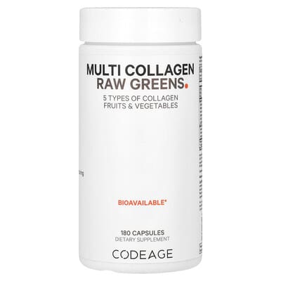 Коллаген Multi Collagen Raw Greens, 180 капсул