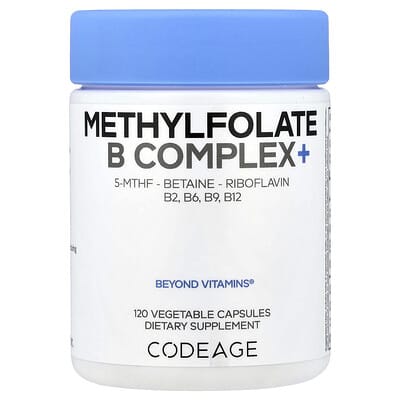 Метилфолат B Complex+, 120 вегетарианских капсул