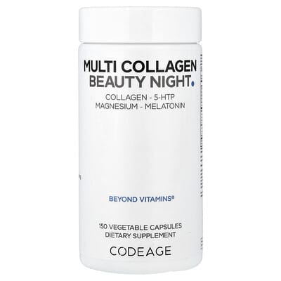Multi Collagen Beauty Night, 150 вегетарианских капсул
