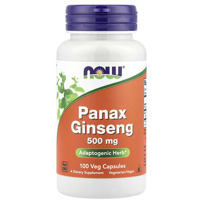 Panax Ginseng , 500 mg, 100 Veg Capsules