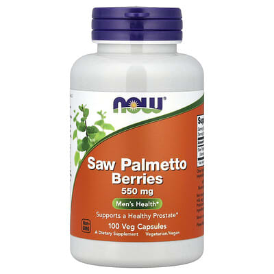 Ягоды Saw Palmetto, 550 mg, 100 веганских капсул