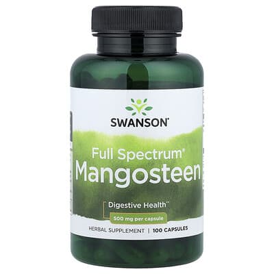 Swanson Vitamins Full Spectrum® Mangosteen, 500 mg, 100 капсул