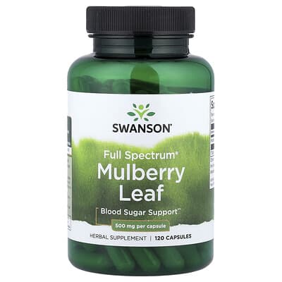 Full Spectrum® Mulberry Leaf, 500 mg, 120 Capsules