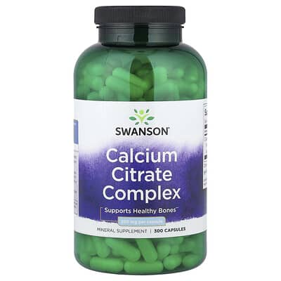 Комплекс цитрата кальция, 250 mg, 300 капсул