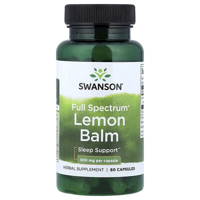 Full Spectrum®, Lemon Balm, 500 mg, 60 капсул