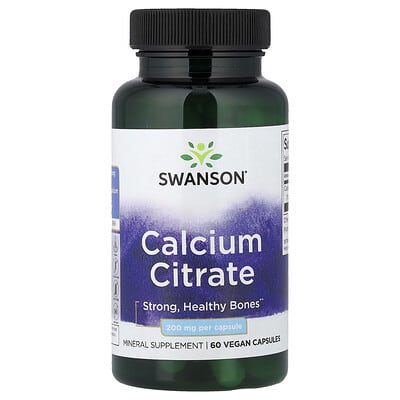 Calcium Citrate, 200 mg, 60 веганских капсул