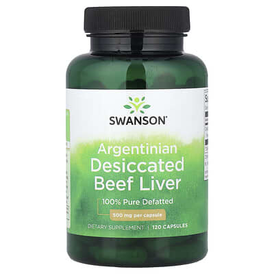Argentinian Desiccated Beef Liver, 500 mg, 120 Capsules