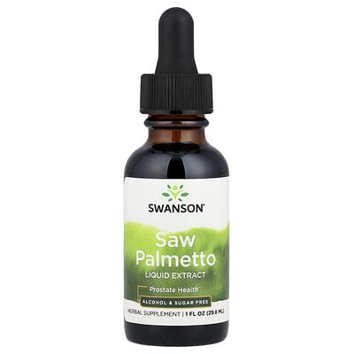 Экстракт Saw Palmetto Swanson Vitamins, без спирта и сахара, 1 fl oz