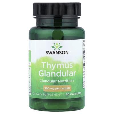 Swanson Vitamins Thymus Glandular 500 mg 60 капсул