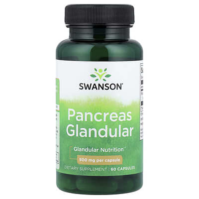 Pancreas Glandular, 500 mg, 60 капсул