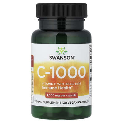 C-1000 with Rose Hips, 30 Vegan Capsules