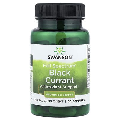 Swanson Vitamins Full Spectrum® черная смородина, 400 mg, 60 капсул