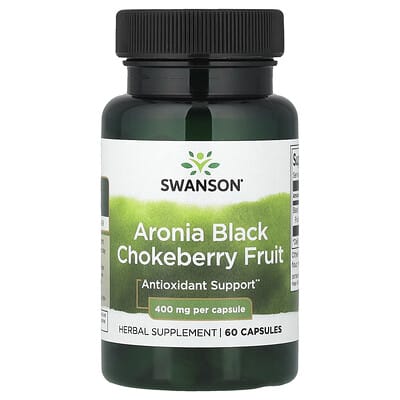 Капсулы Swanson Vitamins Aronia Black Chokeberry Fruit 400 mg 60 шт