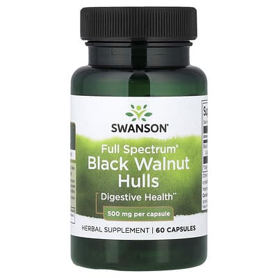 Full Spectrum® Black Walnut Hulls, 500 mg, 60 капсул